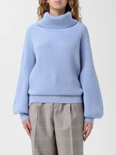 Pt Torino Sweater  Woman Color Gnawed Blue In Blue