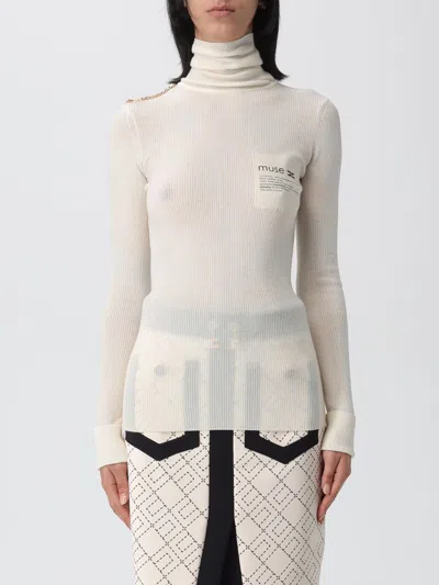 Elisabetta Franchi Sweater  Woman Color Milk In White