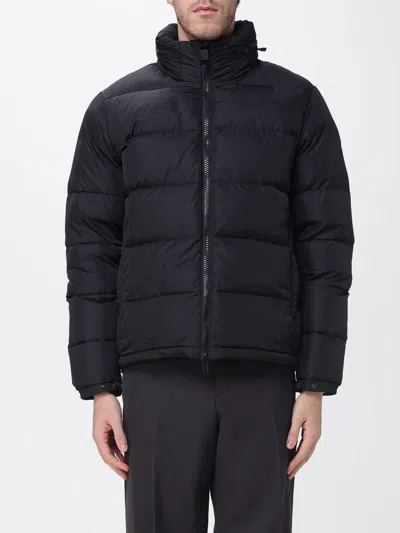 Aspesi Padded Funnel-neck Jacket In Black