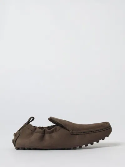 Tod's Glove Gommino Loafers In Nubuck In Brown