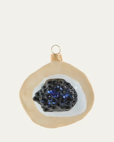 Bergdorf Goodman Caviar Blini Christmas Ornament In Multi