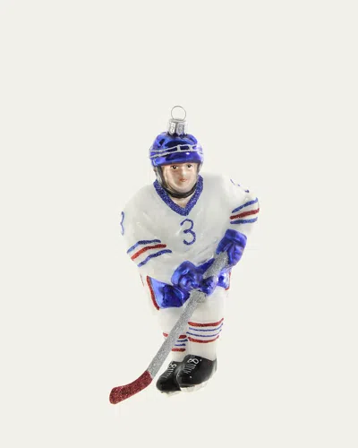 Bergdorf Goodman Hockey Player Christmas Ornament In Multi