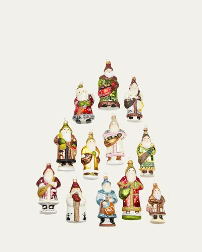 Vaillancourt Folk Art 12 Days Of Christmas Ornament Box Set, Set Of 12 In Multi