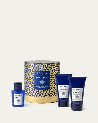 Acqua Di Parma Arancia Di Capri La Riserva 3-piece Gift Set In Blue