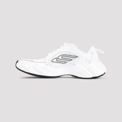 Balenciaga Monday Leather & Synthetic Sneakers In White