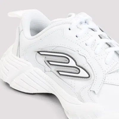 Balenciaga Monday Leather & Synthetic Sneakers In White