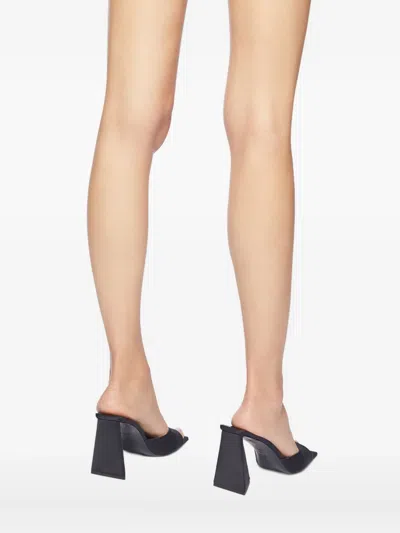 Attico 85mm Mini Devon Square-toe Mules In Black