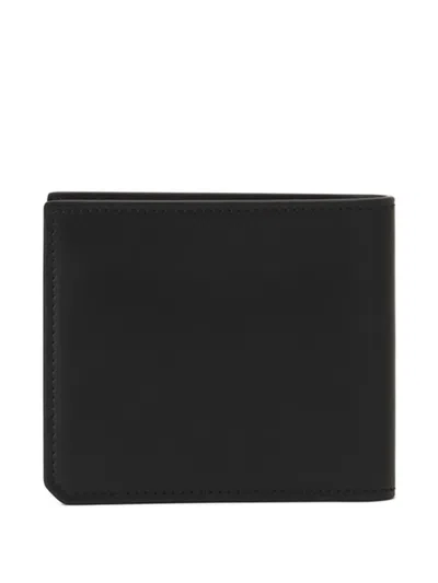 Lanvin Compagnon Leather Wallet In Black