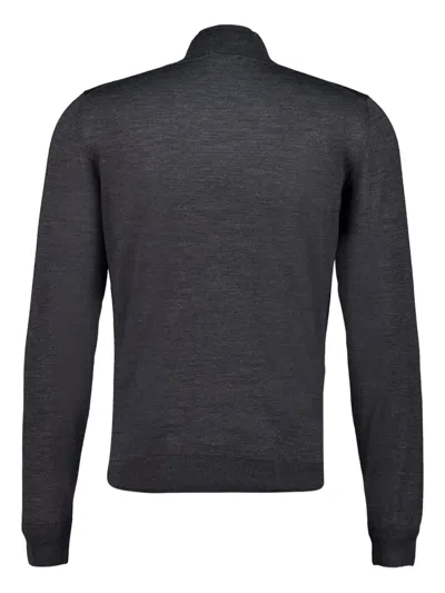 Piacenza Cashmere Turtleneck Stitch Sweater In Gray
