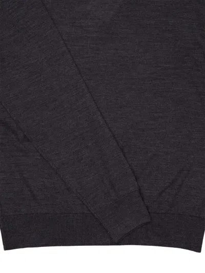 Piacenza Cashmere Turtleneck Stitch Sweater In Gray