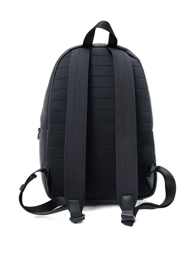 Hugo Boss Textured Backpack In Black