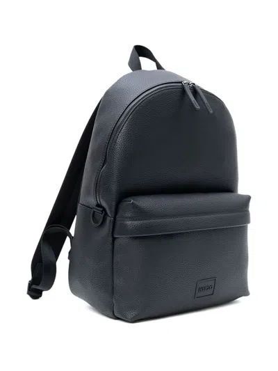 Hugo Boss Textured Backpack In Black