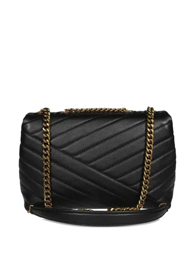 Tory Burch Small Kira Chevron Shoulder Bag In Black