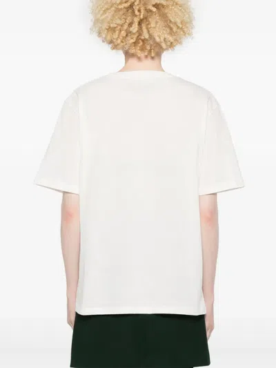 Chloé Logo Jersey T-shirt In White