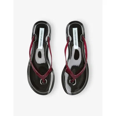 Christopher Esber Jo Flip Flops In Red