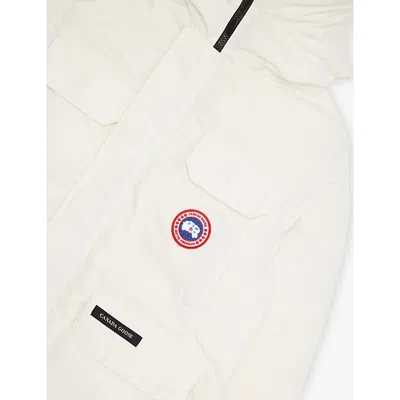 Canada Goose Nrth Star White Expedition Hooded Woven-down Parka 7-16 Years In White