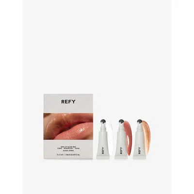 Refy Mini Lip Gloss Trio Set In White