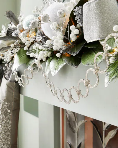 D. Stevens 3' Crystal Circle Garland With Hooks In Silver