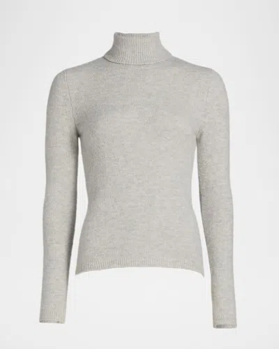 Sergio Hudson Turtleneck Cotton-cashmere Jersey Sweater In Animal Print