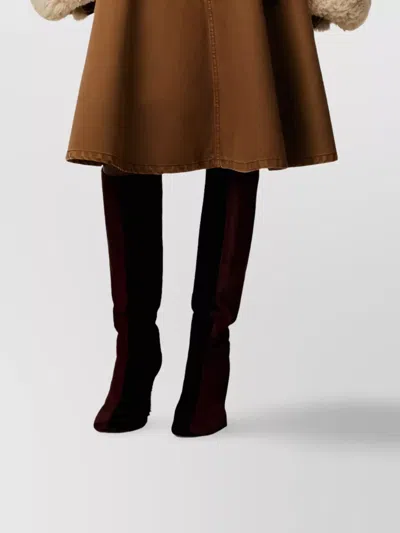 Ami Alexandre Mattiussi Shearling Leather Outerwear Featuring Pockets In Brown