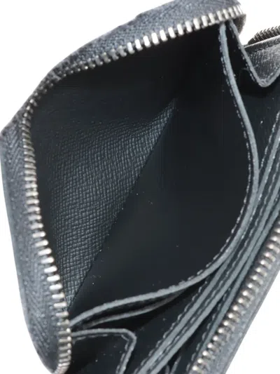 Pre-owned Louis Vuitton 2021-2025 Monogram Eclipse Vertical Zippy Purse Coin Pouch In Black