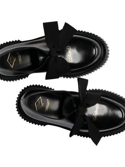 Adieu Ribbon Platform Derby Shoes In Multi