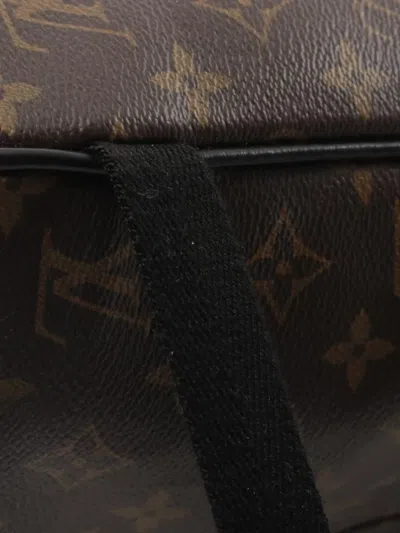 Pre-owned Louis Vuitton 2020 Monogram Macassar Josh Nv Backpack In Brown