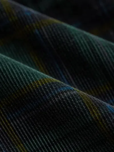 Rrl Plaid Tapered Trousers In Black