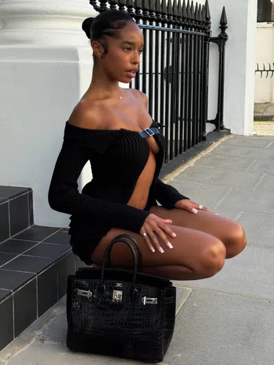 Outcast Colby Long Sleeve Top Black In Black