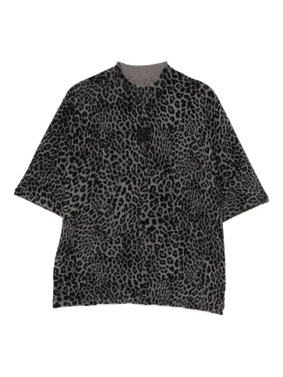 Dkny Animal-print Top In Black