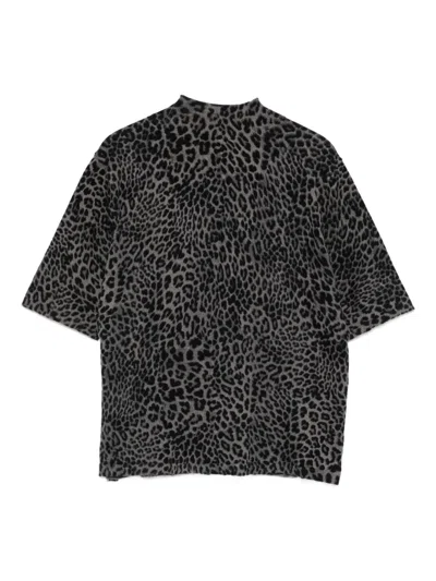 Dkny Animal-print Top In Black