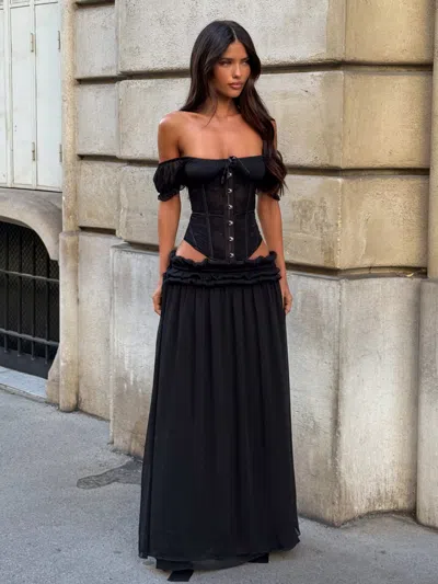 Outcast Lubela Maxi Skirt Black