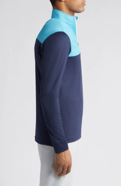 Swannies Eli Quarter Zip Golf Pullover In Blue