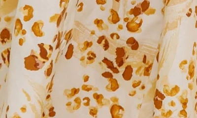 Flying Tomato Print Midi Button Front Shirtdress In White