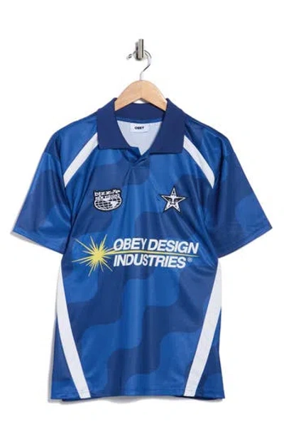 Obey Graphic Soccer Jersey In Multi