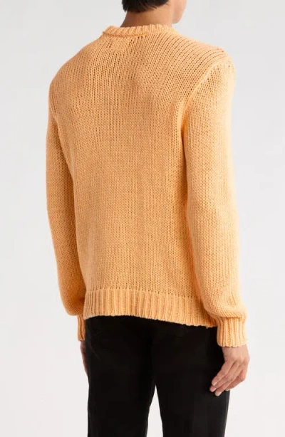 Obey Phim Tape Yarn Sweater In Orange