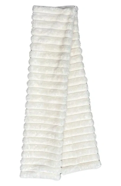 Marcus Adler Faux Fur Pull-through Scarf In Neutral