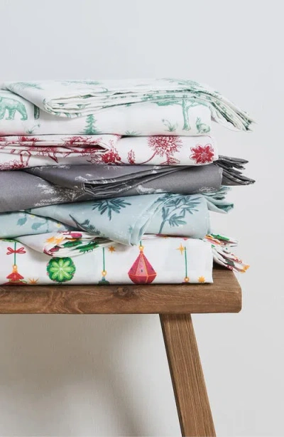Woven & Weft Holiday 3-piece Microfiber Bed Sheet Set In Multi