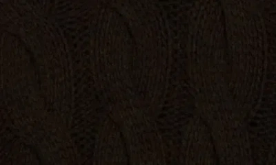 Theory Wool Blend Cable Knit Pullover Sweater In Black