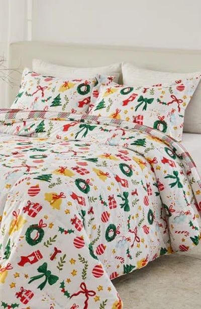 Woven & Weft Holiday 3-piece Comforter Set In Multi