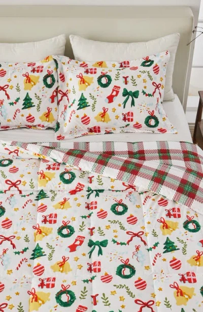 Woven & Weft Holiday 3-piece Comforter Set In Multi