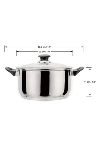 J&v Textiles J And V Textiles 7-piece Stainless Steel Cookware Set In Silver