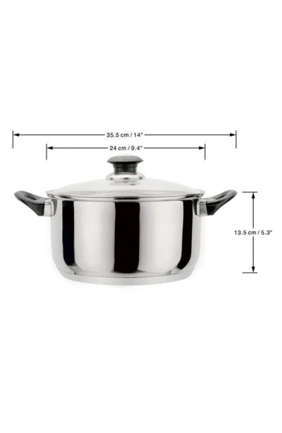 J&v Textiles J And V Textiles 7-piece Stainless Steel Cookware Set In Silver