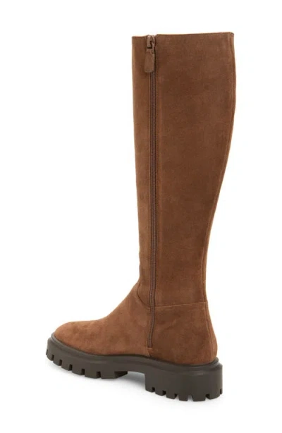 Stuart Weitzman Ultra Lug Knee High Boot In Brown