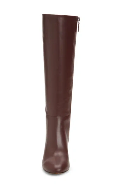 Stuart Weitzman Celina Leather Knee Boots In Brown