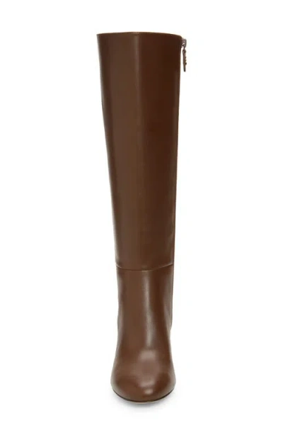 Stuart Weitzman Celina Leather Knee Boots In Brown