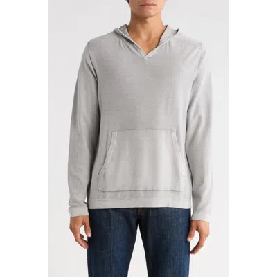 Weatherproof Vintage Stonewashed Cotton Hooded Sweater In Gray