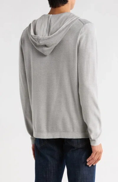 Weatherproof Vintage Stonewashed Cotton Hooded Sweater In Gray