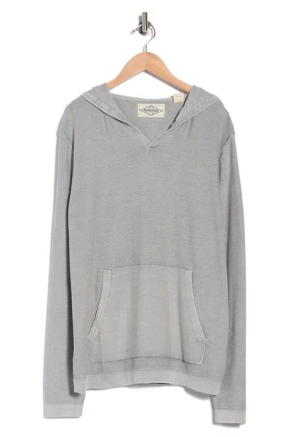 Weatherproof Vintage Stonewashed Cotton Hooded Sweater In Gray