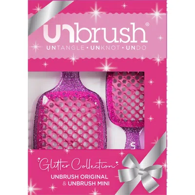 Fhi Heat Set Of 2 Detangling Hair Brush Original & Mini Pastel Collection In Pink